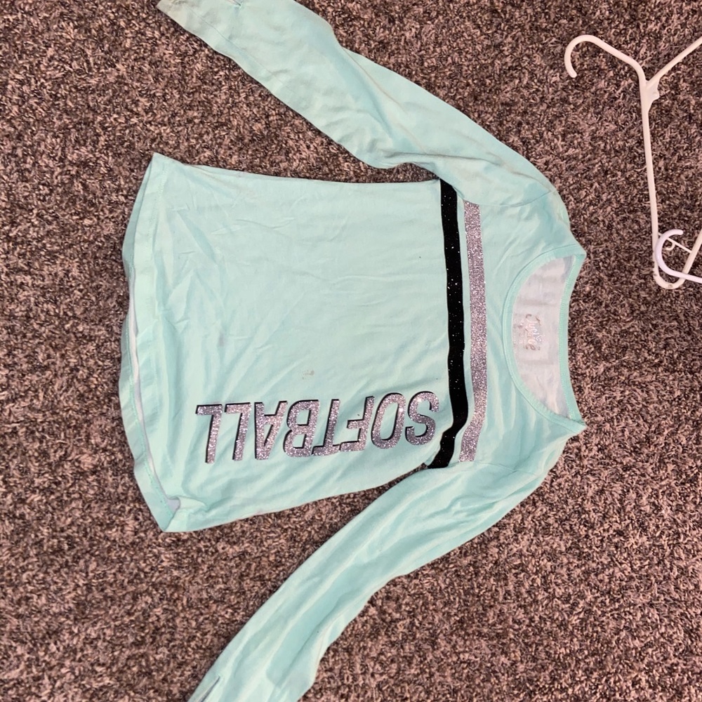 Teal long sleeve shirt